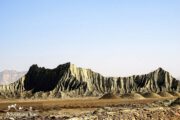 Martian mountains Iranian Balouchestan Travel destination