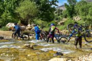 River crossing Mountain Biking Iran