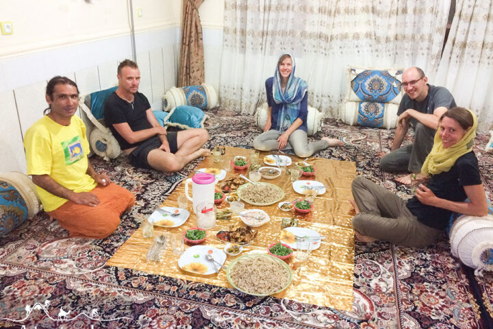 Iran Local Persian Food in Zagros Mountain