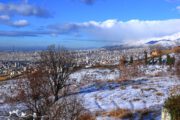 Tehran Winter landscape view