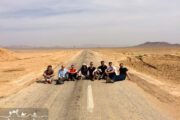 on the road to Central Desert of Iran