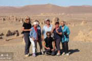 Itaian ladies in Dast-e Lut Desert of Iran