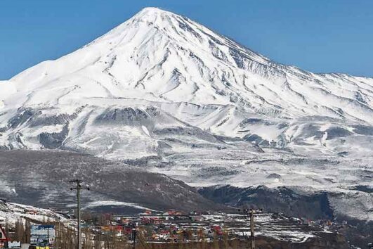 Volcano MT Damavand - Iran highest peak