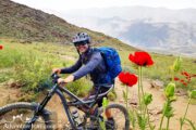 Damavand Mountain Landscape Iran Biking Journey