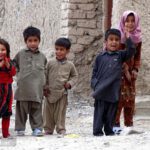 Baluchi children in a village in Sistan & Baluchistan