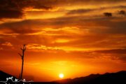 Sunset in Dashte kavir Desert - Iran landscape photgraphy tour