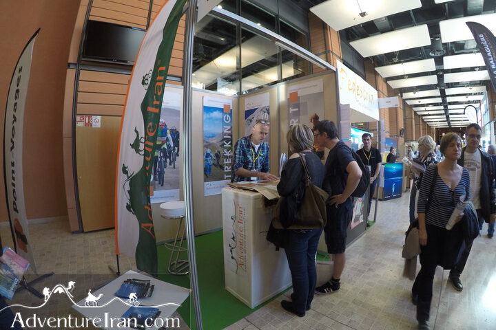 ADVENTURE IRAN stand in Travel Exhibition in Lyon 2019