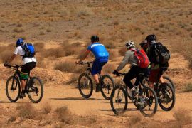 Cycling through Kavir National Park Iran
