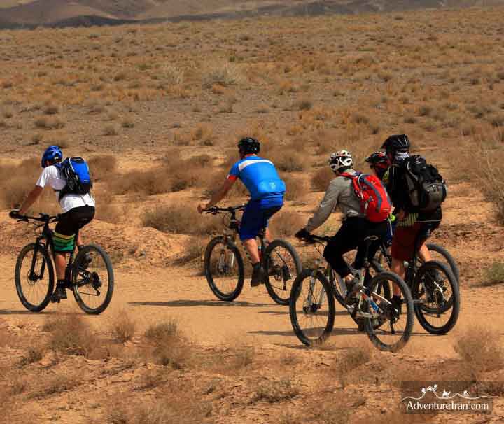 Cycling through Kavir National Park Iran