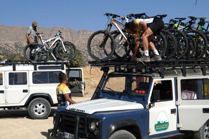 Logistic of mountain biking tour in Iran with ADVENTURE IRAN tour operator