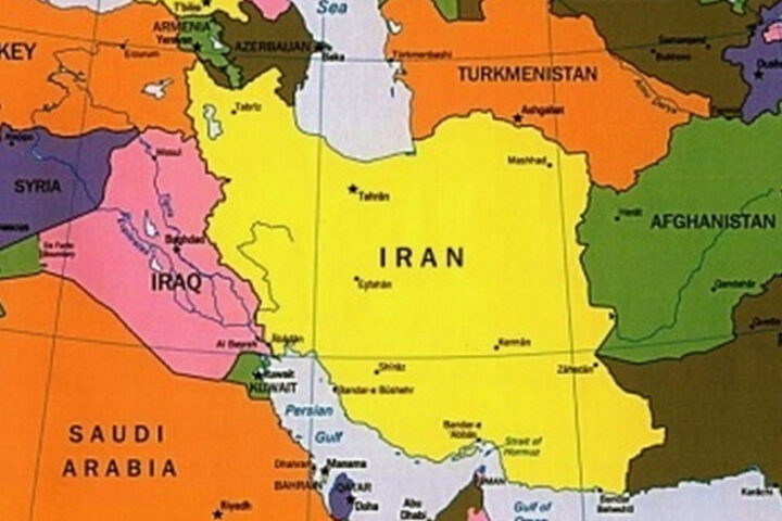 Iran Middle East Map