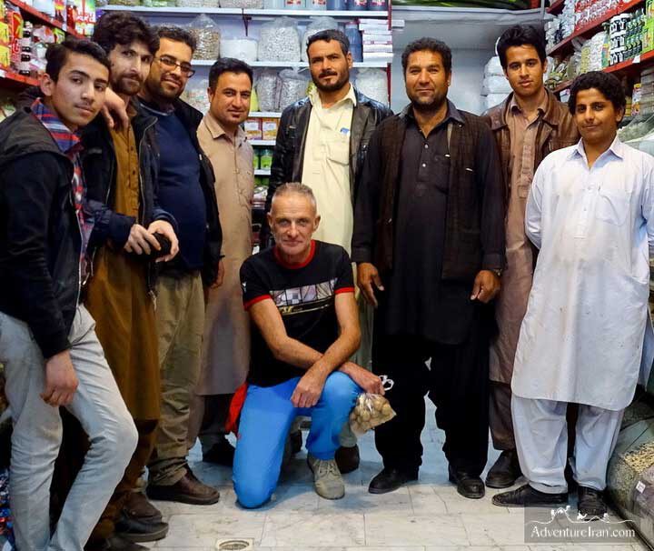 Group photo Zahedan Bazaar Iran