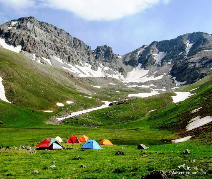 camping trekking Central Alborz Mountains Iran