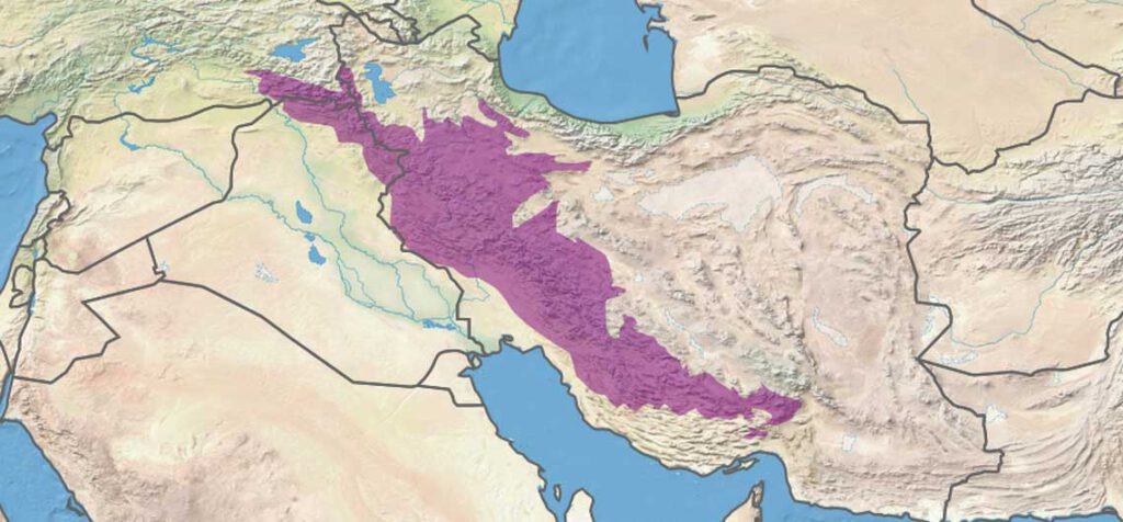 Iran Zagros Mountains Map
