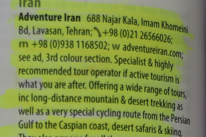 Adventure Iran in Iran Bradt Guide