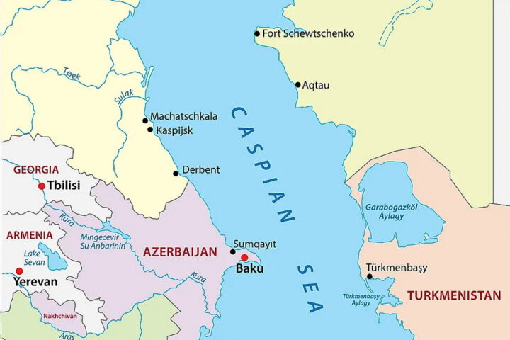 Iran Caspian Sea Map