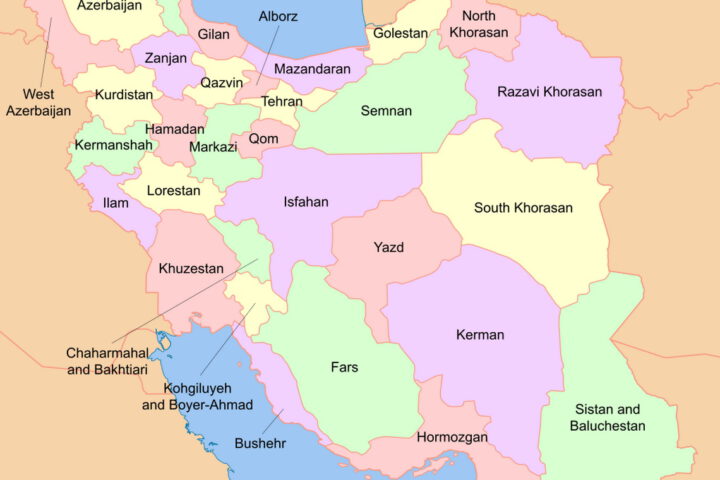 Iran Province Map