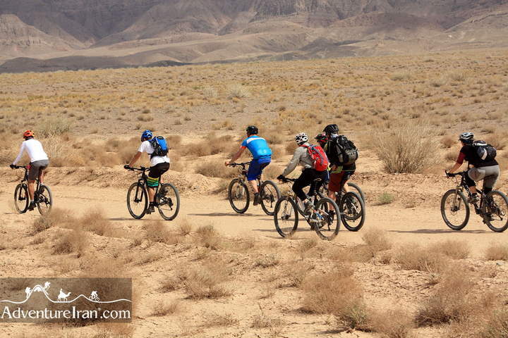 Desert mountain biking Iran