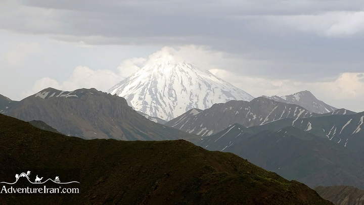 Mount Damavand landscape view