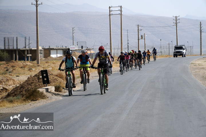 Iran Mountain Biking Through Shiraz Road