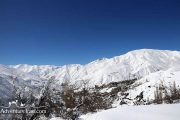 Shemshak village winter landscape photo