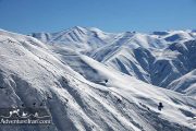 Shemshak mountain Landscape view in winter