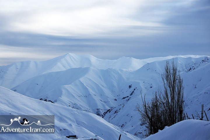 Shemshak Winter landscape -Alborz Ski Region
