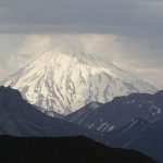 Mount Damavand landscape view from Shemashak ski area