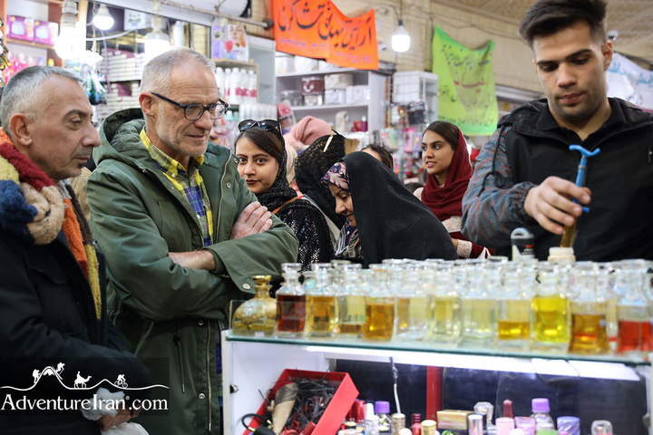 perfume market Shiraz Bazaar