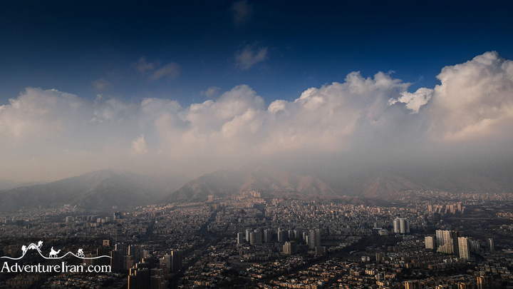 Tehran Clouldy day view