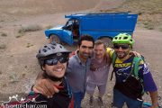 group photo on the road with tourist Iran