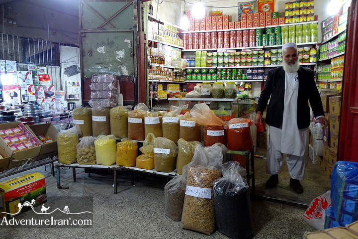 Balooch in a shop in Zahedan - Iranian Baluchistan