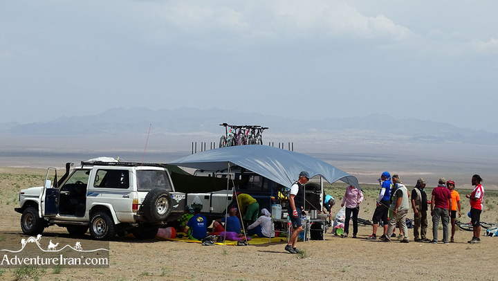 Resting point of Iran desert cycling tour - Adventure Iran
