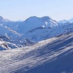 Dizin Ski resort Mt Damavand view