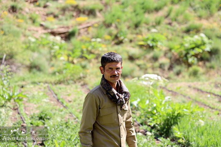local worker around Darbandsar village on the trek