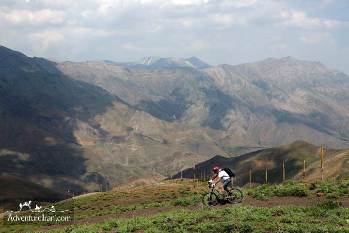 Single track Mountain Biking Dizin Ski resort Tehran Tour