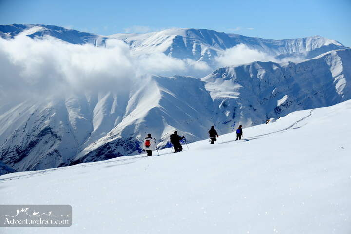 Shemshak winter view trekking Iran