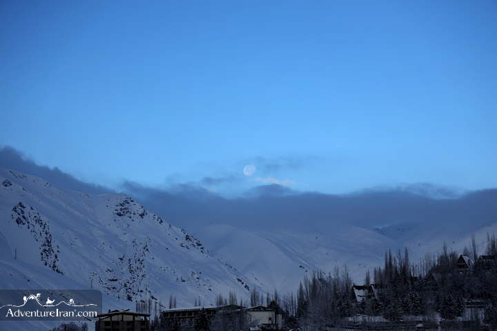 Full Moon view Shemshak Iran