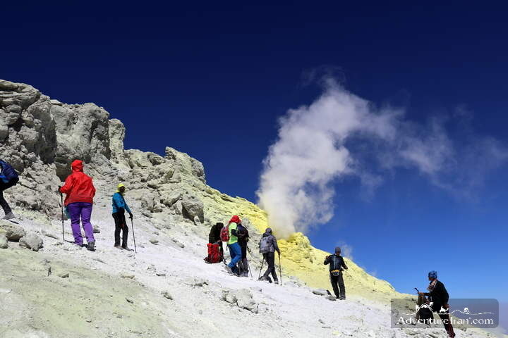Mt. Damavand Sulphur steam