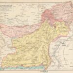 Historical map of Baluchestan Iran
