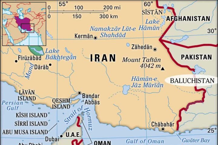 Siatan Baluchistan Iran map