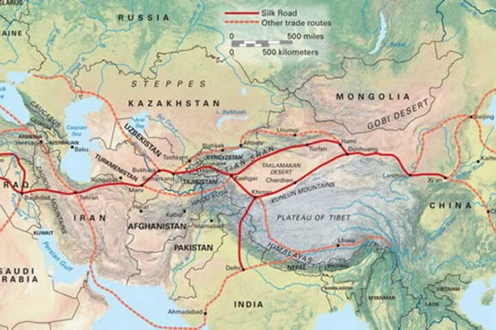 Silk Road Map Persia Guide