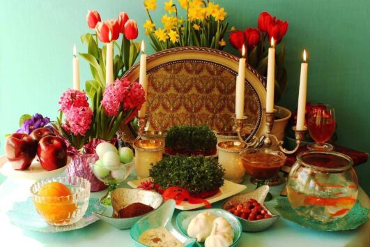 Haft-sin table Persian tradition Iranian events
