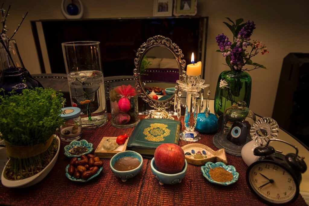 Persian New Year Haft-Sin Table