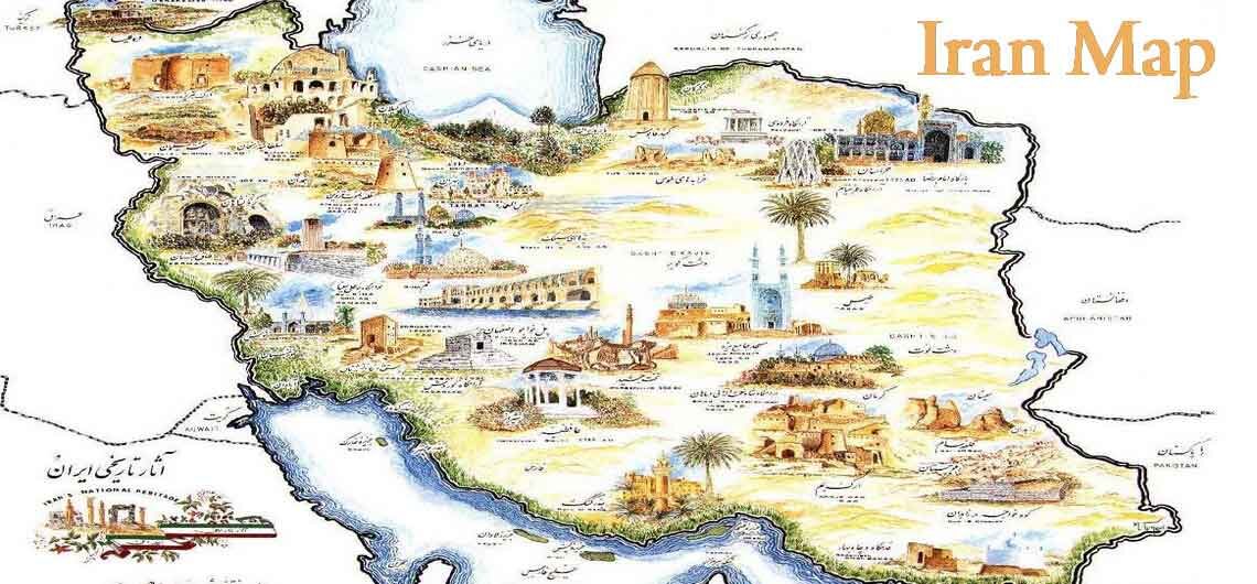 Iran Tourist Map