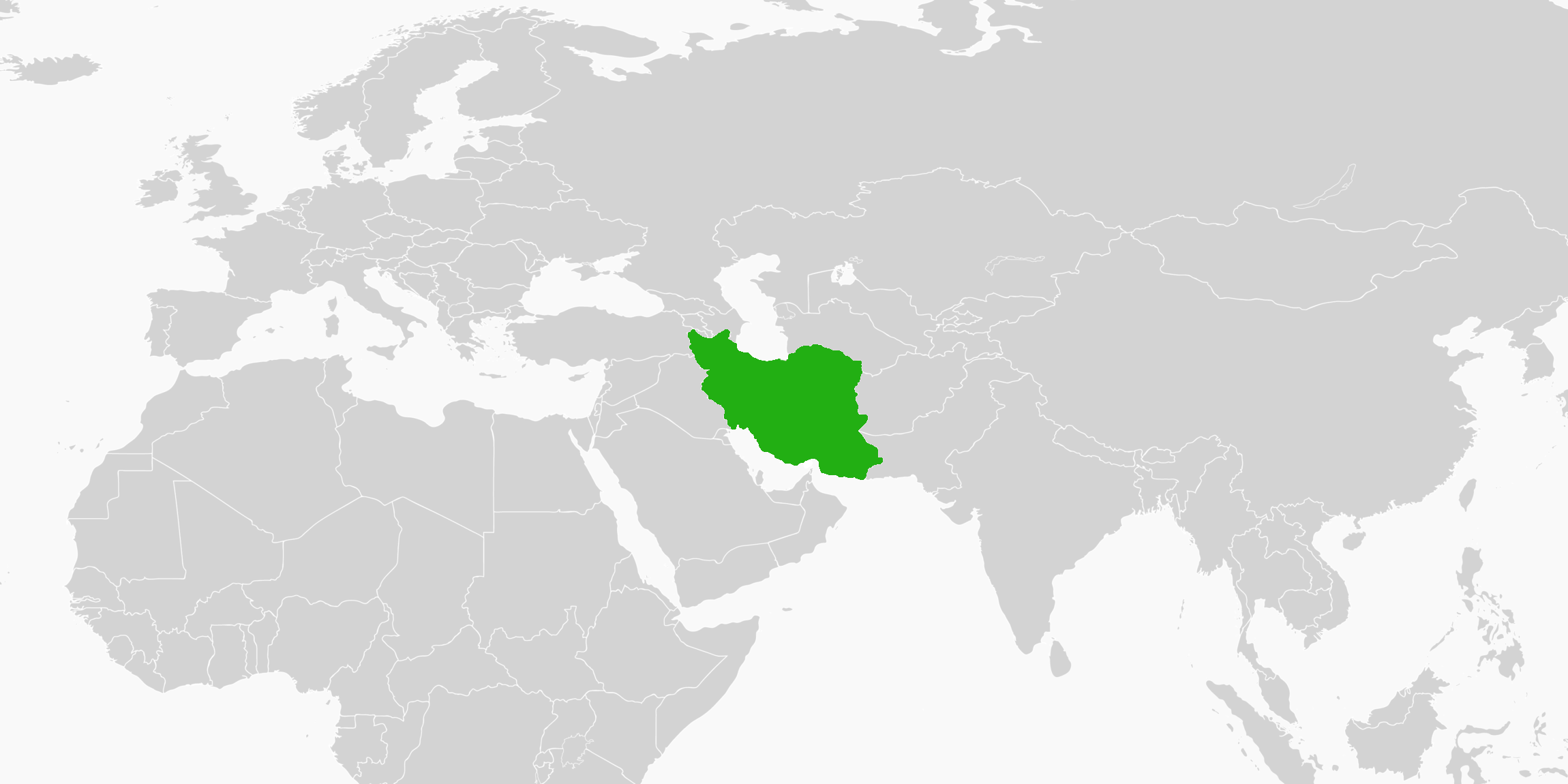Iran world map 