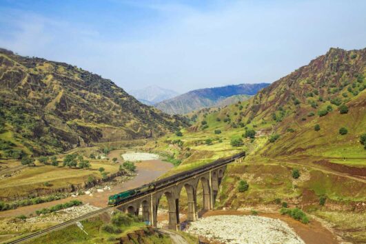 Iranian Railway Route
