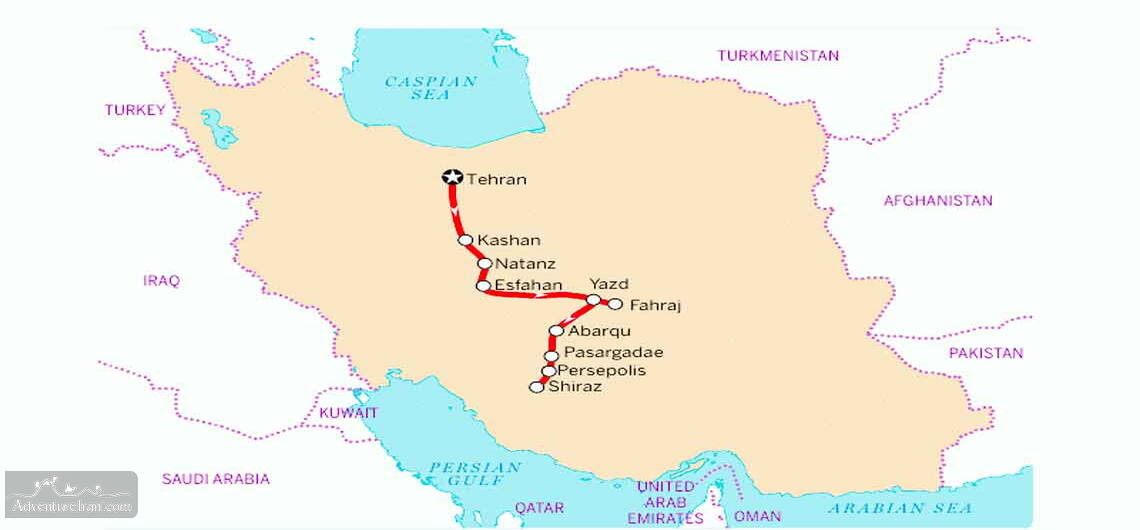 Iran-Classic-Route-Map