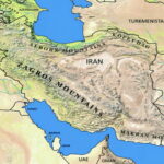 Alborz Zagros Mountain Range map-IRAN