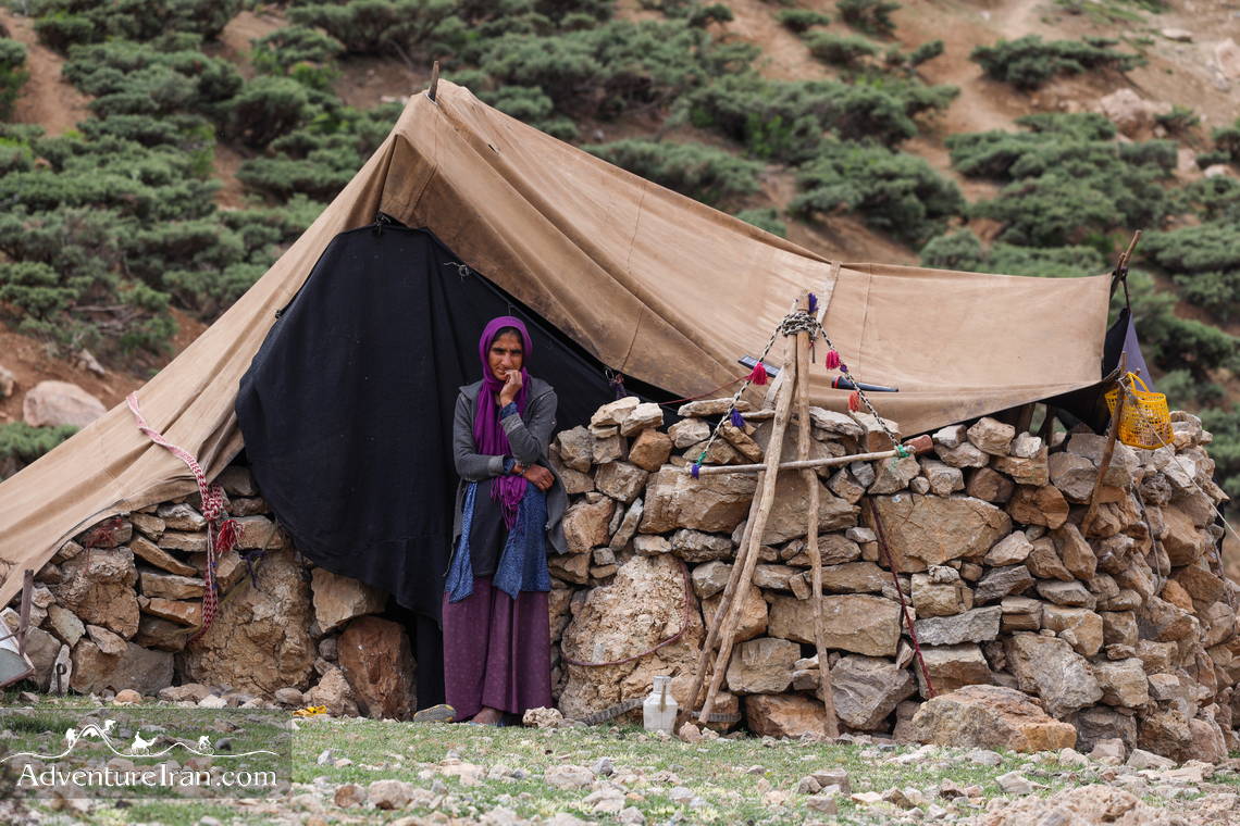 Bakhtiari Lady in nomadic Tent- Iran People photography Tour